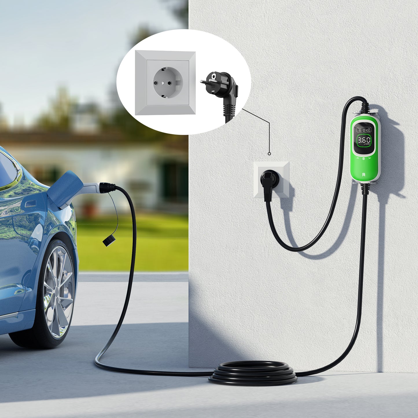 Rheidon prenosivi 3,6 kW EV punjač