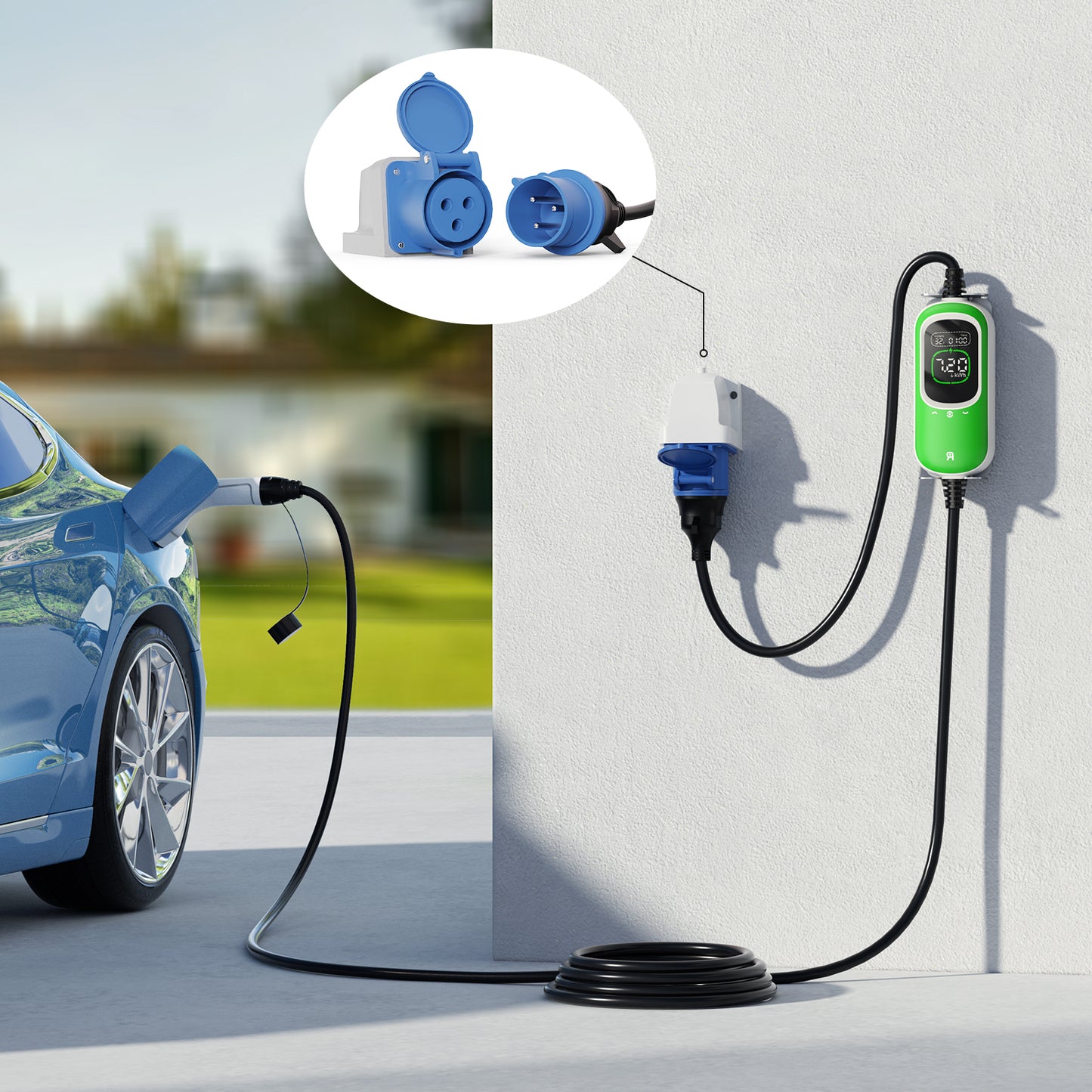 Rheidon prenosivi 7,2 kW EV punjač